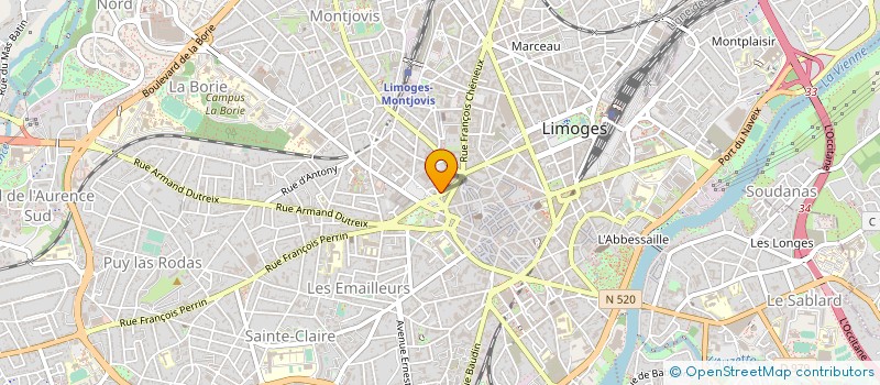 localisation de l'entreprise SOC ETUDES RECHERCHE ACTION COMMERCIALE à LIMOGES