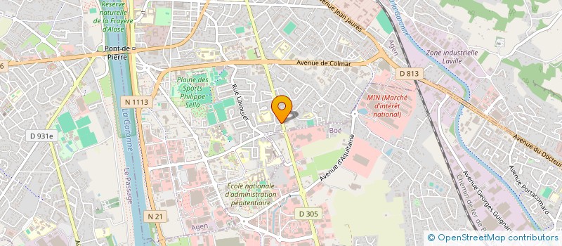 localisation de l'entreprise SOC ETUDES TECH RECHERCHES SUD OUEST à AGEN