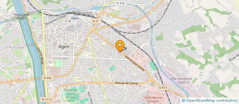 localisation de l'entreprise SOC ETUDES TRAVAUX RECHERCHES ADAPTATION à AGEN
