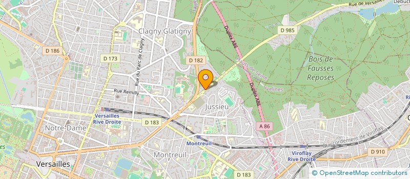 localisation de l'entreprise SOC EUR PRODUCTION ETUDES AUDIOVISUELLES à VERSAILLES