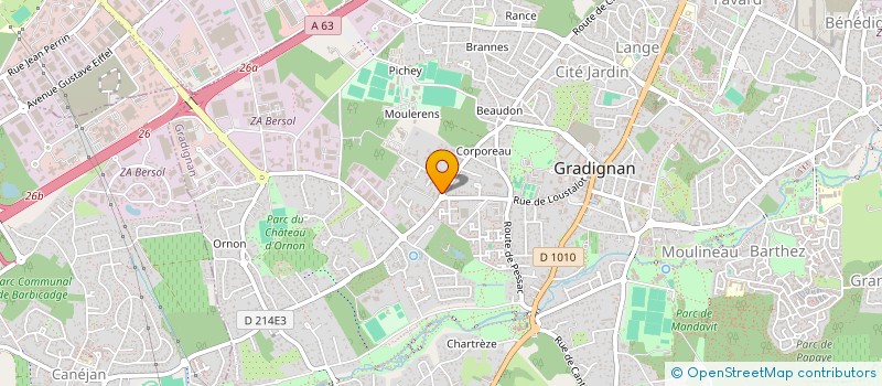 localisation de l'entreprise SOC EUROP IMMOBILIERE & DE PARTICIPATION à GRADIGNAN