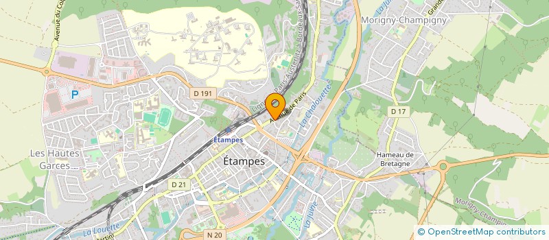 localisation de l'entreprise SOC EUROP PIECES ET SOUS ENSEMBLES AUTOM à ETAMPES