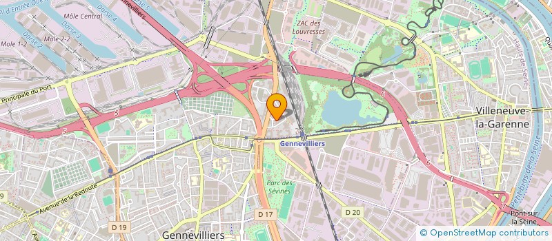 localisation de l'entreprise SOC EUROP REPRES AERON INDUSTRIEL à GENNEVILLIERS