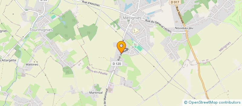 localisation de l'entreprise SOC EUROPA CYCLO à MERIGNIES