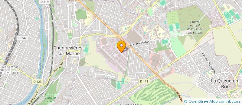localisation de l'entreprise SOC EUROPA MARINE à CHENNEVIERES-SUR-MARNE