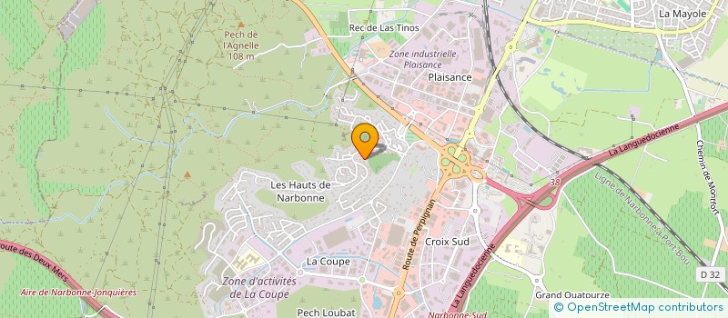 localisation de l'entreprise SOC EUROPE DISTR INSTA MATER ENTRE VEHIC à NARBONNE