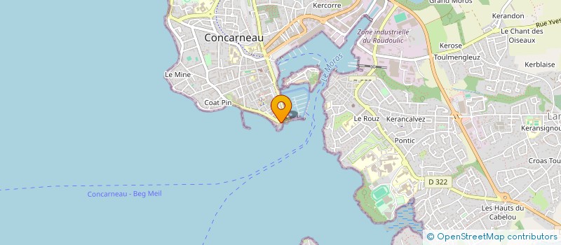 localisation de l'entreprise SOC EUROPEENNE BIOTECHNOLOGIE MARINE à CONCARNEAU