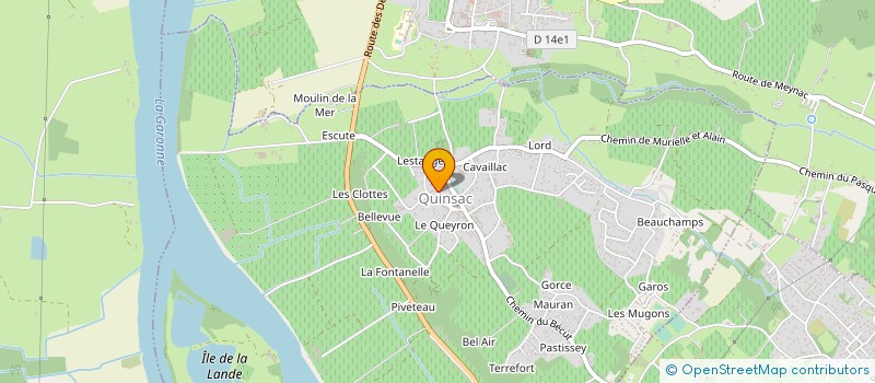 localisation de l'entreprise SOC EUROPEENNE BTP AQUITAINE  QUINSAC