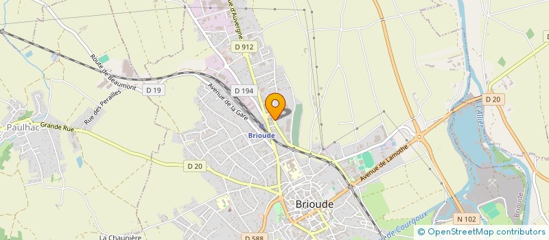 localisation de l'entreprise SOC EUROPEENNE CHAUDRONNERIE INDUSTRIELL à BRIOUDE