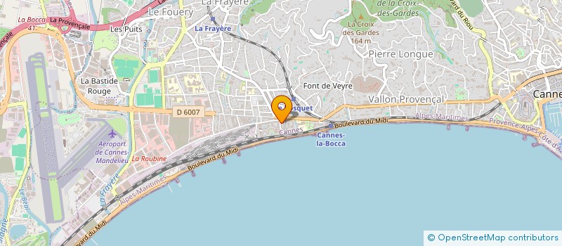 localisation de l'entreprise SOC EUROPEENNE DE FORMATION à CANNES