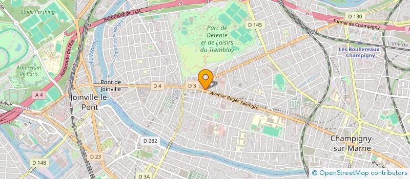 localisation de l'entreprise SOC EUROPEENNE DE LINGERIE FEMININE à CHAMPIGNY-SUR-MARNE