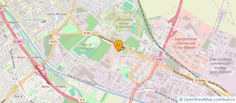 localisation de l'entreprise SOC EUROPEENNE DE NEGOCE à REIMS