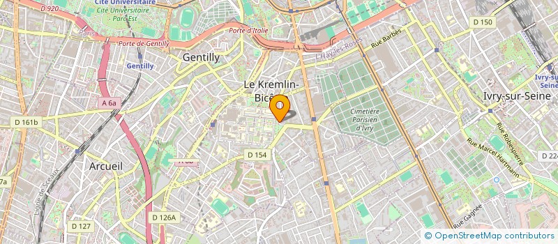 localisation de l'entreprise SOC EUROPEENNE DE RADIOLOGIE PEDIATRIQUE à LE KREMLIN-BICETRE