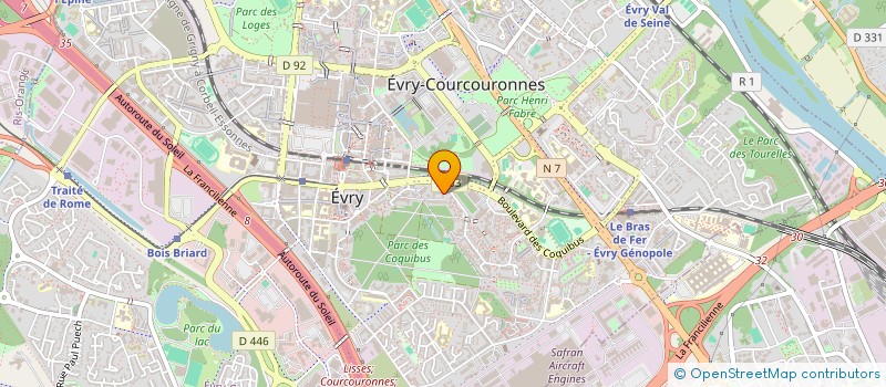 localisation de l'entreprise SOC EUROPEENNE DISTRIB BIOTECHNOLOGIE à EVRY-COURCOURONNES