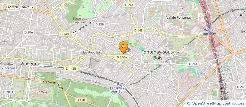 localisation de l'entreprise SOC EUROPEENNE SECURITE VALENTE FRERES à FONTENAY-SOUS-BOIS