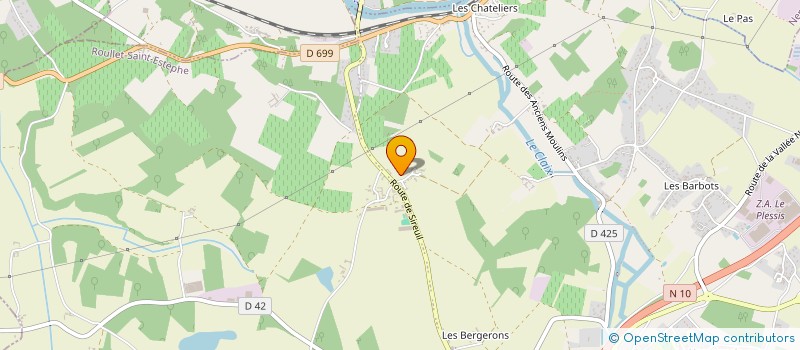 localisation de l'entreprise SOC EXERCICE LIBERAL MICHEL GOZY  ROULLET SAINT ESTEPHE