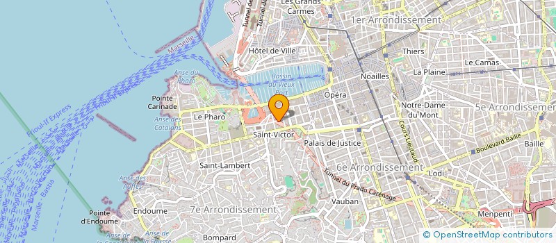 localisation de l'entreprise SOC EXP BUR ETUDE BETON ARME HENRI HABIB à MARSEILLE
