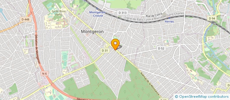 localisation de l'entreprise SOC EXPANSION GARANDEAU COURTAGE à MONTGERON