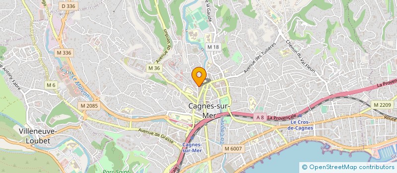 localisation de l'entreprise SOC EXPER.COMPTAB GESTI.& TECHNI COMPTAB à CAGNES-SUR-MER