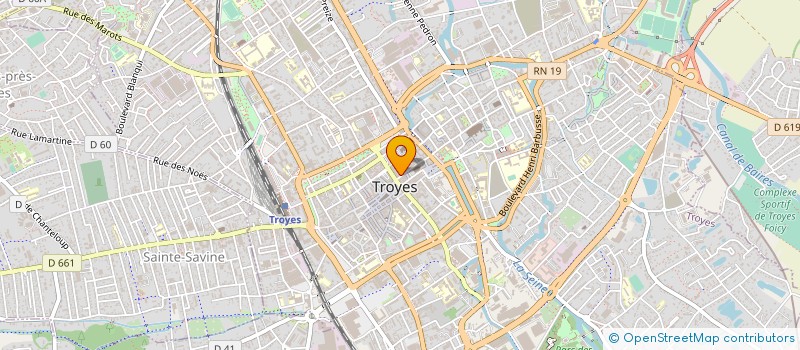 localisation de l'entreprise SOC EXPERTISE COMPTABLE COURTOIS ET CIE à TROYES