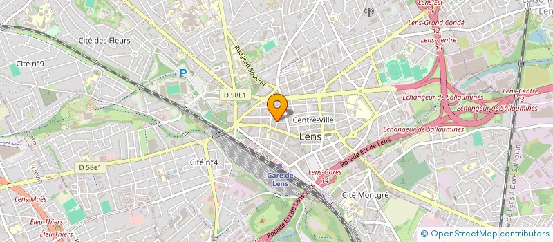 localisation de l'entreprise SOC EXPERTISE COMPTABLE STRAGECO à LENS