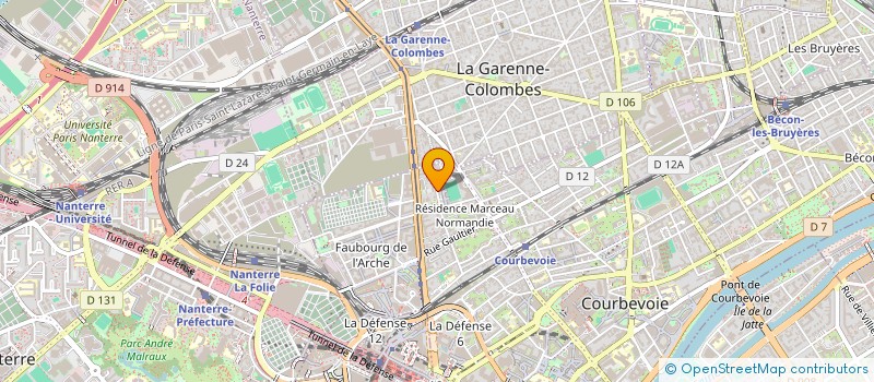 localisation de l'entreprise SOC EXPERTISE CONSTRUC INDUST SECURITE à COURBEVOIE