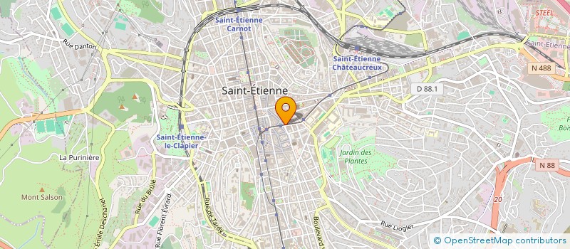 localisation de l'entreprise SOC EXPL BOUTIQ SIMONE MAICEN à SAINT-ETIENNE