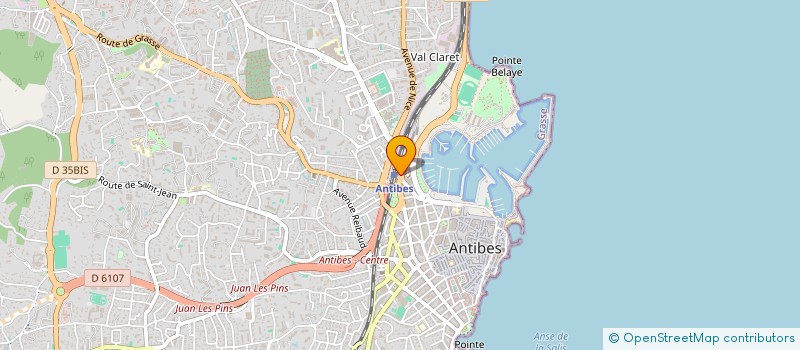 localisation de l'entreprise SOC EXPL BUFFET DE LA GARE D'ANTIBES à ANTIBES