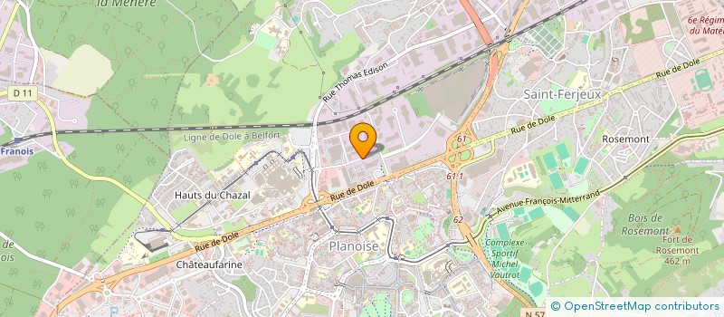 localisation de l'entreprise SOC EXPL CHAUFFAGE INSINERAT  BESANCON