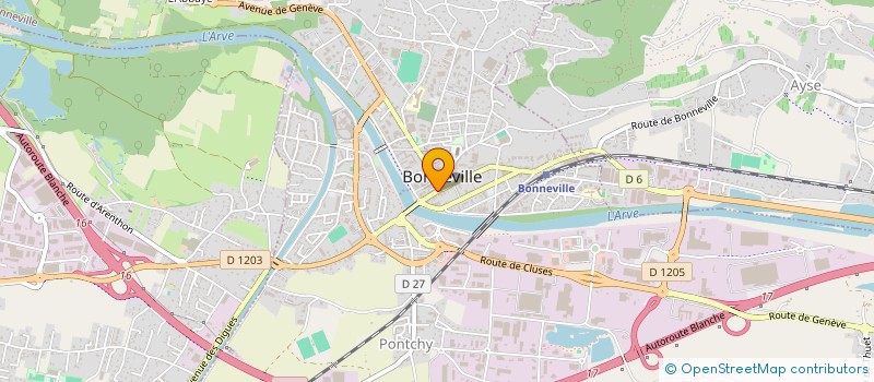localisation de l'entreprise SOC EXPL CHAUSSURES MOENNE LOCCOZ à BONNEVILLE