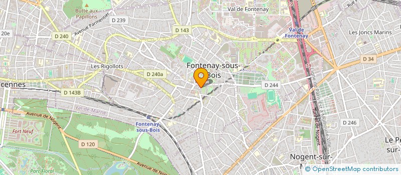 localisation de l'entreprise SOC EXPL  COULAUD ET FILS à FONTENAY-SOUS-BOIS