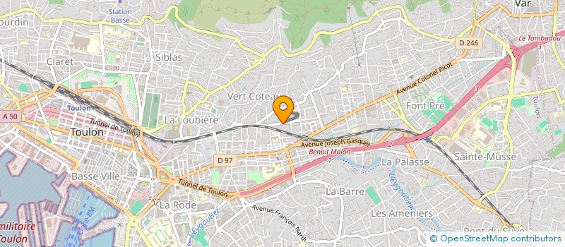 localisation de l'entreprise SOC EXPL DE LA BIJOUTERIE NORGAN-MAYOL à TOULON