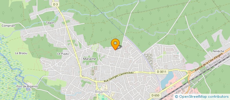 localisation de l'entreprise SOC EXPL DE MAGASINS à BIGANOS