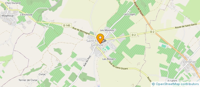 localisation de l'entreprise SOC EXPL DES ETS AUDOUIN à SAINT-GENIS-DE-SAINTONGE