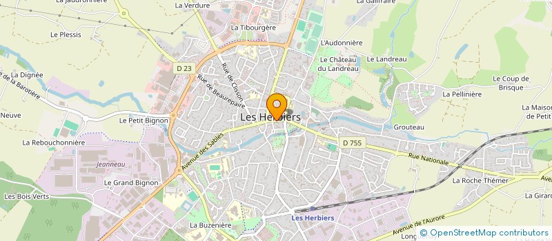 localisation de l'entreprise SOC EXPL DES ETS AVENET à LES HERBIERS