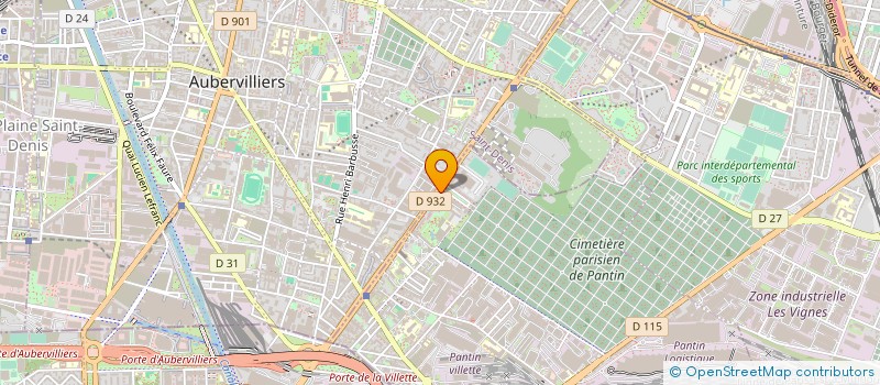 localisation de l'entreprise SOC EXPL DES ETS C THOREAU à PANTIN