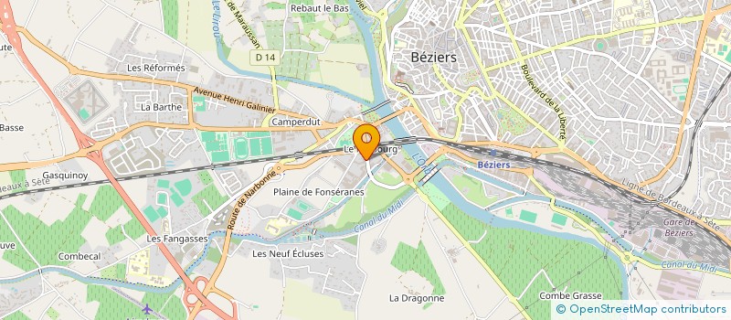localisation de l'entreprise SOC EXPL DES ETS CERLES  BEZIERS