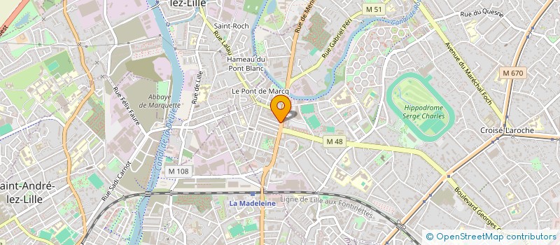 localisation de l'entreprise SOC EXPL DES ETS COTTENYE RENE à MARCQ-EN-BARŒUL