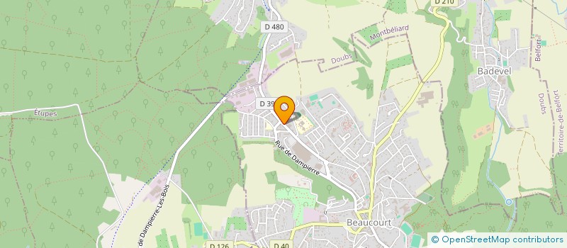 localisation de l'entreprise SOC EXPL DES ETS HUMBERT à BEAUCOURT