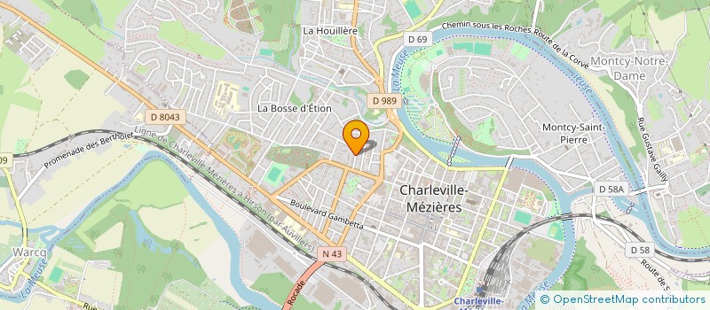 localisation de l'entreprise SOC EXPL DROUIN OUTILLAGE INDUSTRIEL à CHARLEVILLE-MEZIERES