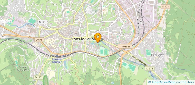 localisation de l'entreprise SOC EXPL EAUX THERMALES LONS à LONS LE SAUNIER