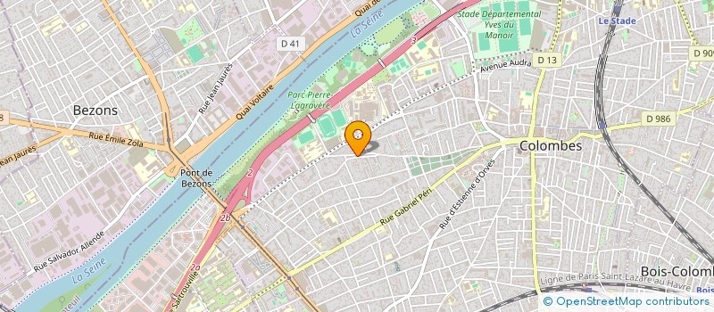 localisation de l'entreprise SOC EXPL ET BELLANGER à COLOMBES