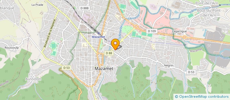 localisation de l'entreprise SOC EXPL ETAB RAYSSIGUIER  MAZAMET