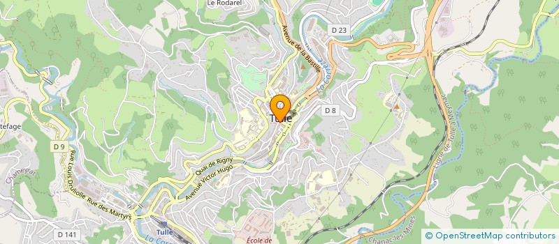 localisation de l'entreprise SOC EXPL ETABL MONTAGNAC  TULLE