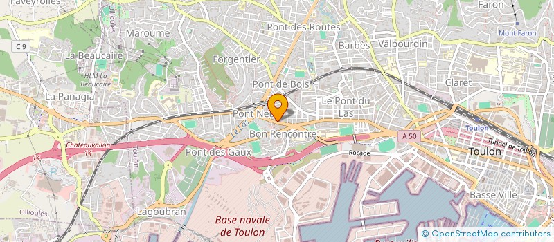 localisation de l'entreprise SOC EXPL ETABL PORCIER  TOULON