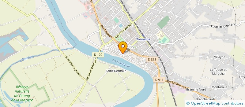 localisation de l'entreprise SOC EXPL ETS GOMBERT JEAN  TONNEINS