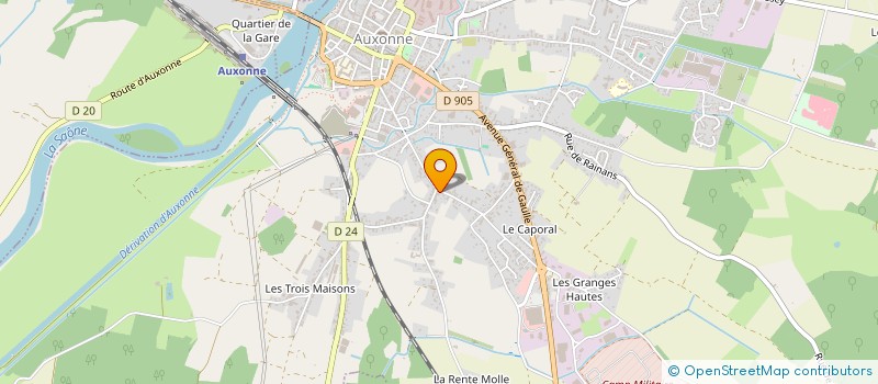 localisation de l'entreprise SOC EXPL ETS J CLAUDE TAILLY à AUXONNE