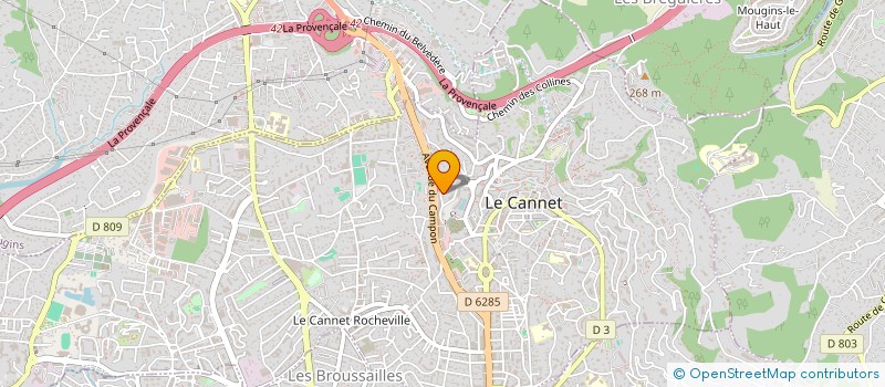 localisation de l'entreprise SOC EXPL ETS JACQUES CHEVALIER à LE CANNET