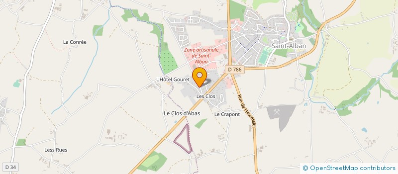 localisation de l'entreprise SOC EXPL ETS XAVIER MICHEL  SAINT-ALBAN