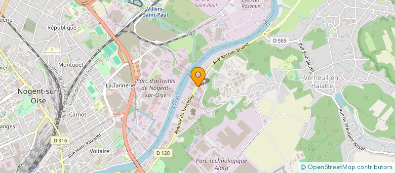 localisation de l'entreprise SOC EXPL ETUDES REALISATIONS INDUS à CREIL